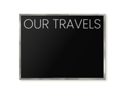 Quadro magnético de parede Nossas Viagens para o quarto Espelharte (80x60 cm)