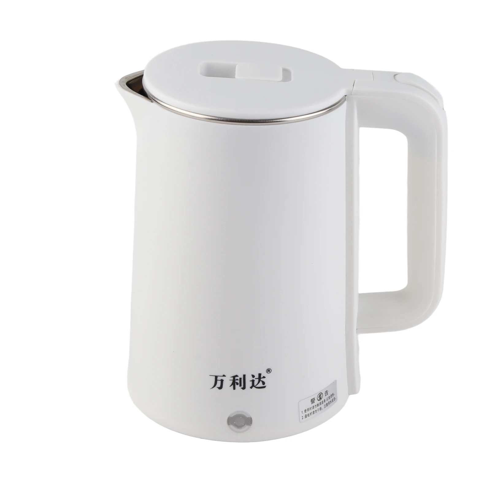 Chaleira elétrica antiaderente de aço inoxidável de dupla camada, 2,3L, 220V MDUG BRANCA S/MARCA