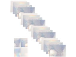 Adesivos holográficos Sewacc A4, adesivos de vinil autoadesivos e à prova d'água para impressoras a laser Jato.