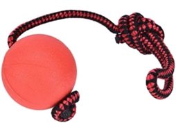 Conjunto De 3 Brinquedo Pet Com Bola Borracha E Corda Para Mastigar