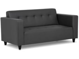 Sofá 3 Lugares BUDWING Pedro Preto - Tecido Tufado (Outlet Caixa Aberta - 170 x 60 x 79 cm)