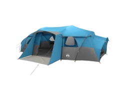 Conjunto 1 Barraca Familiar Vidaxl Azul Poliéster (para 18 Pessoas)