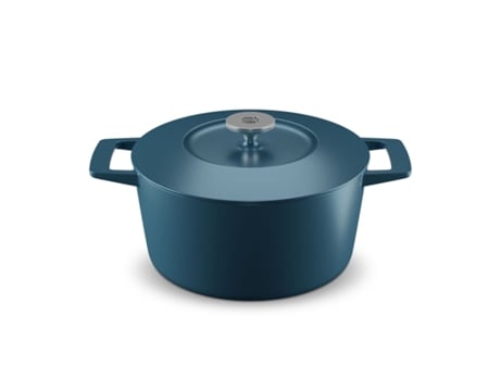 Panela Ferro Fundido MASTER SWISS Redonda (Azul - 24 cm)
