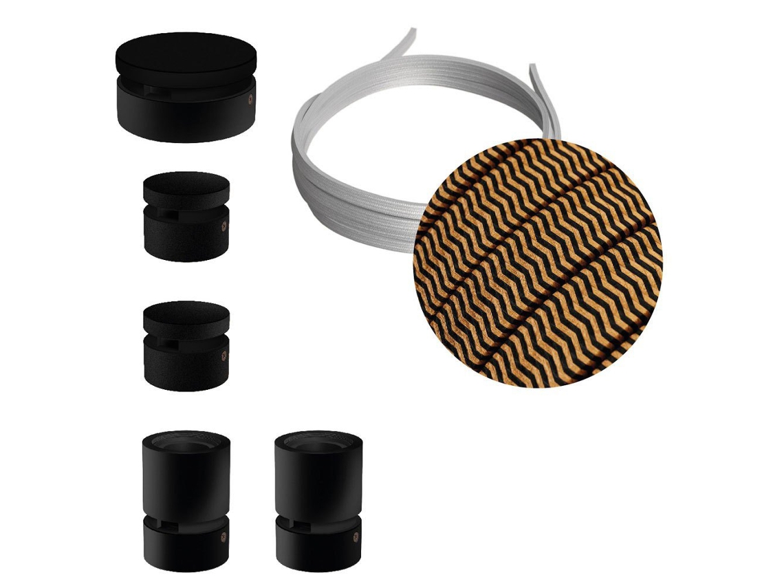 Grinalda CREATIVE CABLES Kit iluminação wiggle filé system cz