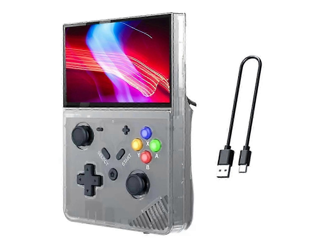 Console De Jogos Portátil R43 Pro 64g 4,3 Polegadas 4k Hd Retro Game Console Linux Sys Para Psp Ps1 N64 B Ly Ebike