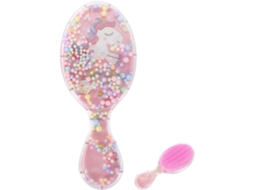 Escova Desembaraçadora Para Cabelos Cacheados, Compacta, 18, 5x 7, 5cm, Pente Oval Transparente Para Massagem No Couro