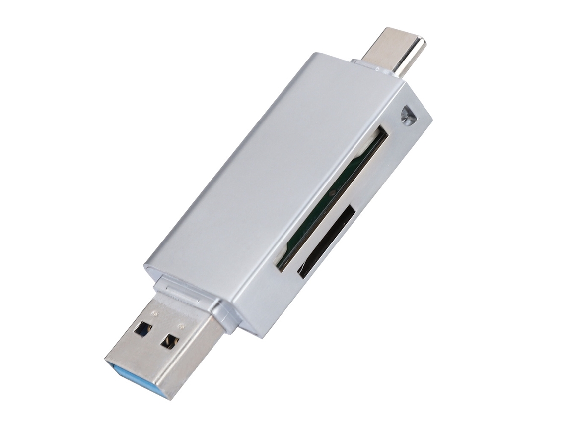 Adaptador LAXISCREED 2 em 1 Sd/tf Usb Type c Azul