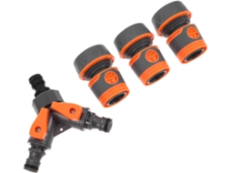 Conjunto De 4 Conectores Rápidos Plástico Para Mangueira Jardim, Com