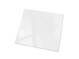 Tampo De Vidro Quadrado Espelharte (60x60 Cm - Cor Branca Lisa - Branco)