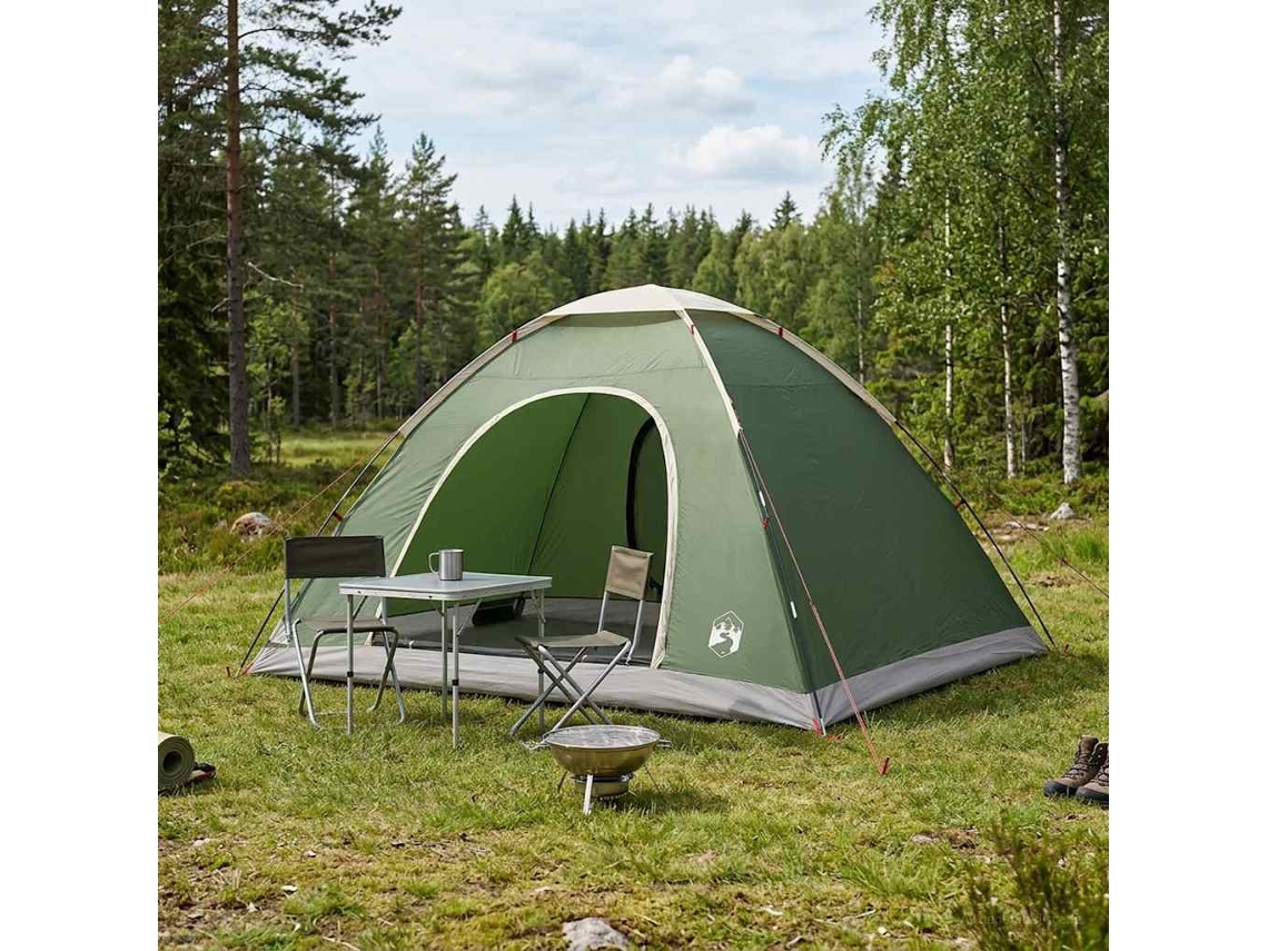 Vidaxl Barraca De Camping 6 Pessoa Verde