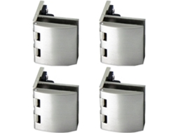 Conjunto De 4 Dobradiças Vidro Para Vitrine, Móveis, Ferragens,