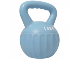 Kettlebell de 14kg com alça antiderrapante azul | S/MARCA