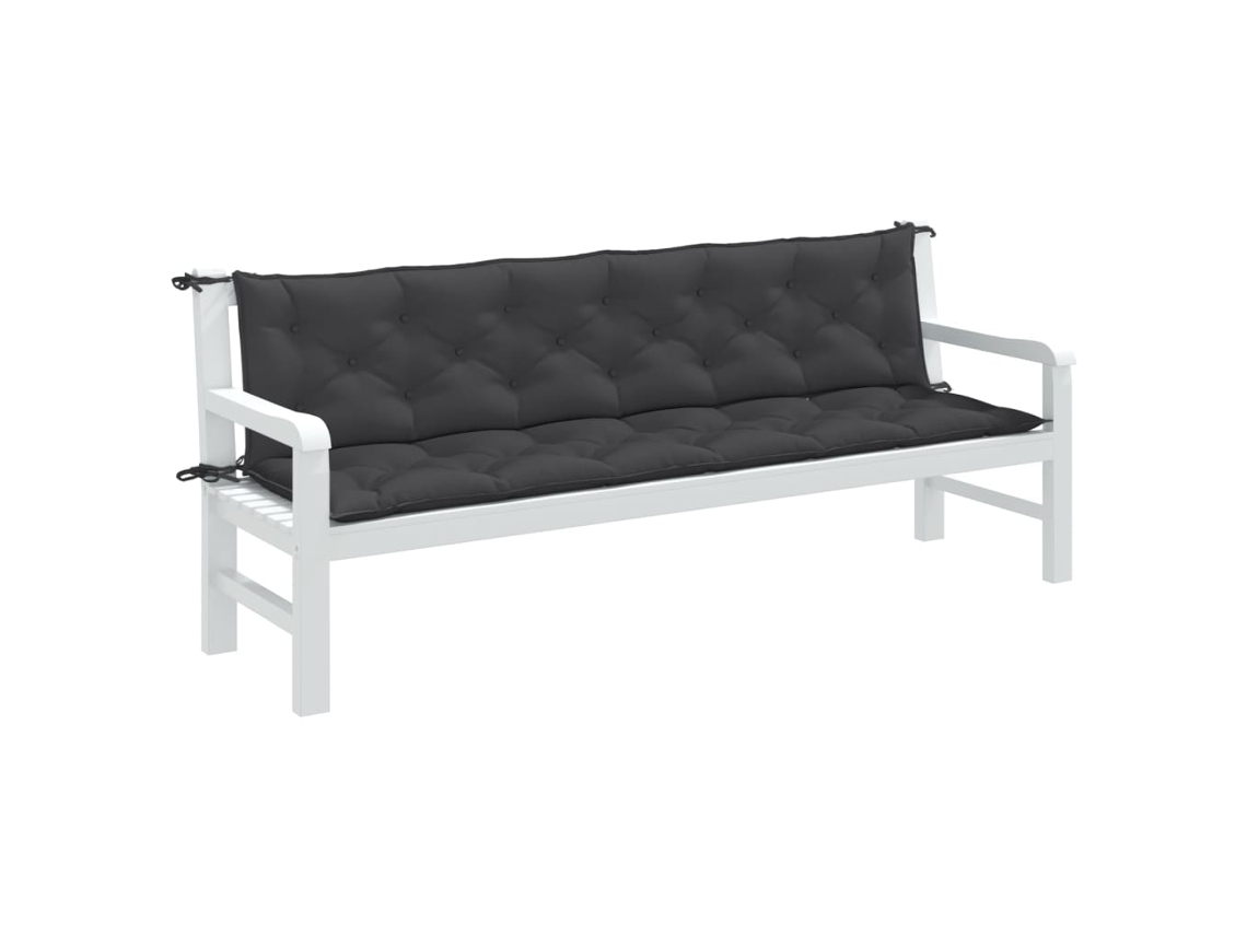 Almofadões P/ Banco Jardim 2pcs 200x50x7cm Mesclado Tecido Dkd Home Decor