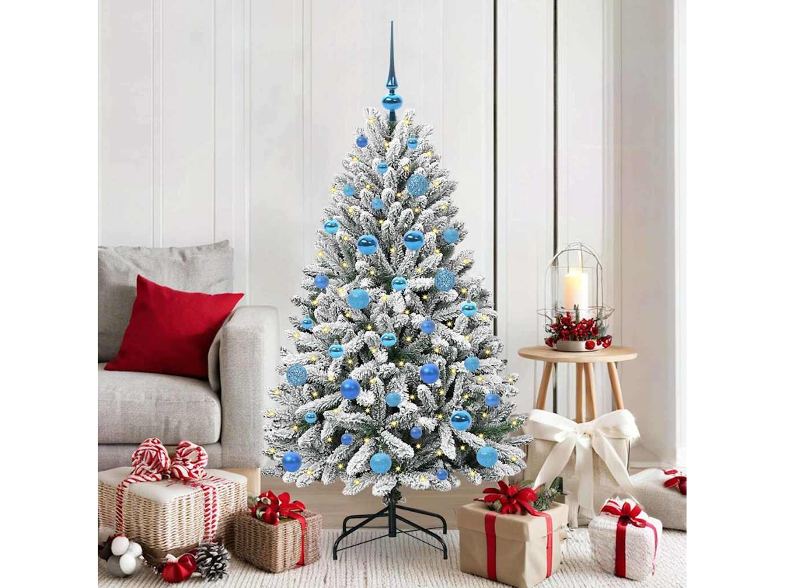 Vidaxl Árvore De Natal Artificial 150 Cm 150 Led Branco Quente