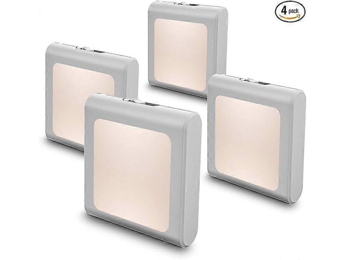 Luz Noturna Led Dimerizável com Sensor Crepuscular Automático, Luz Noturna Branca Quente Suave para Corredores e Quartos, Perfeita BRILVIBERA