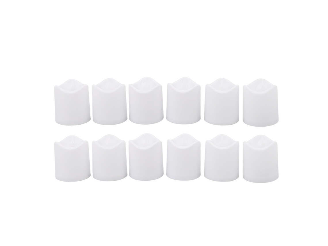 Conjunto de 12 Velas de Led Sem Chama, Ecológicas e Reutilizáveis CHABERLU