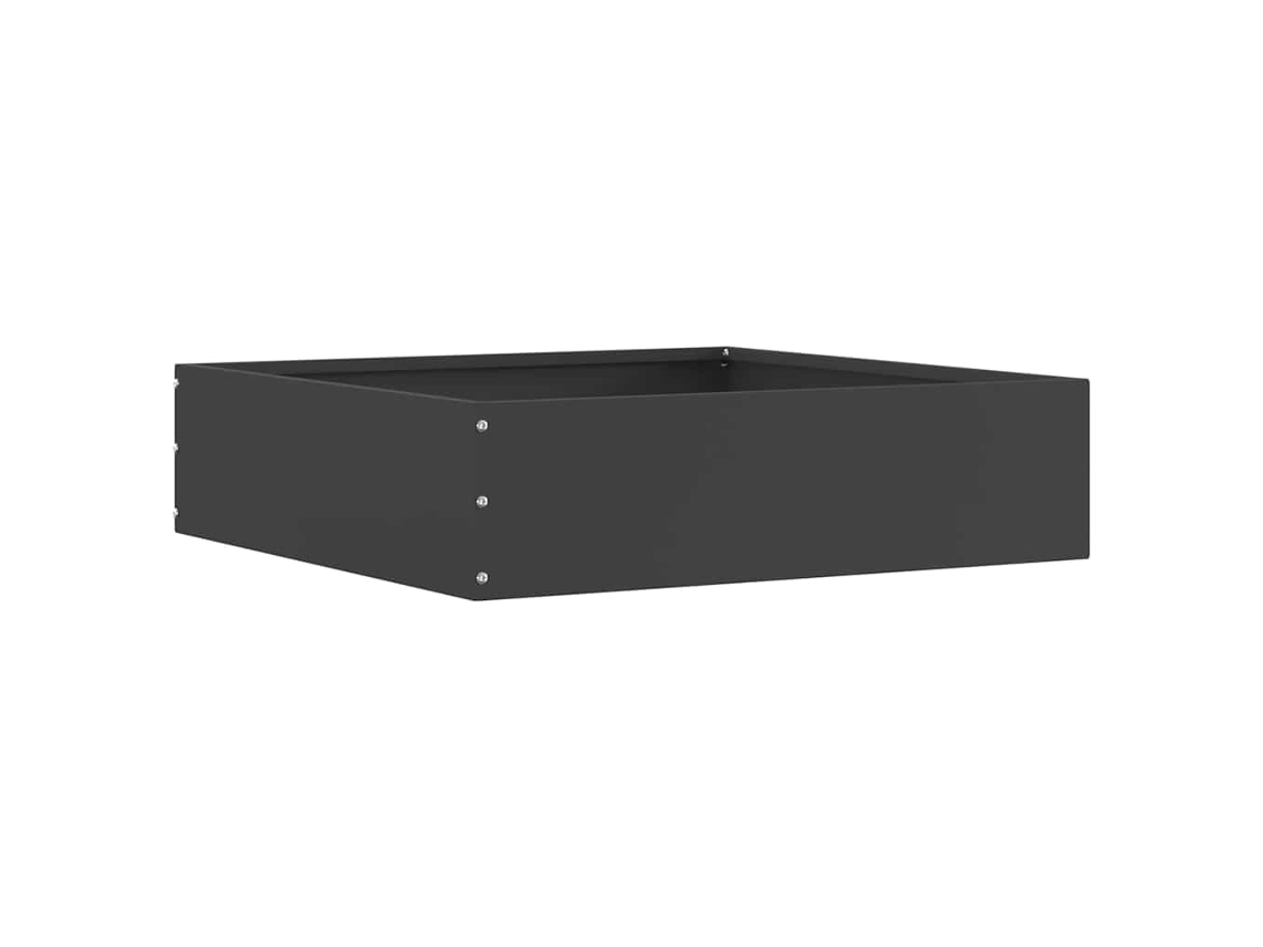 Vidaxl Acabamento Para Gramado 50 X 50 X 13 Cm Aço Preto