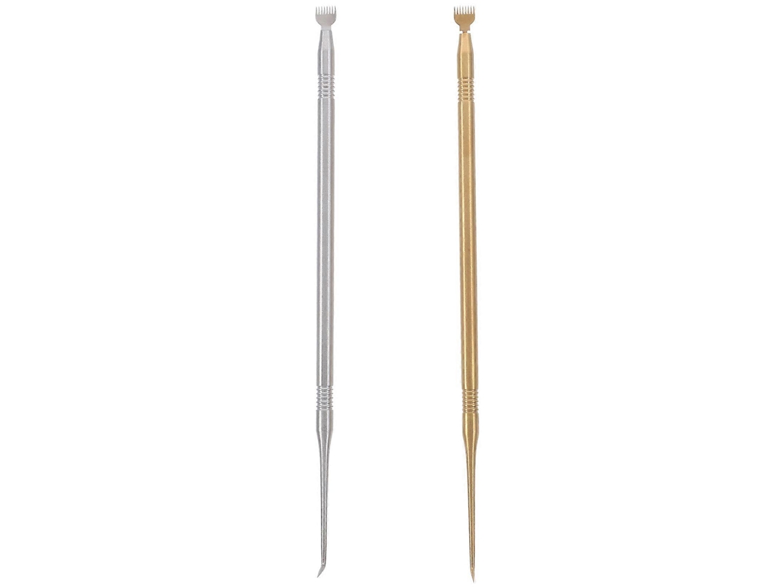 Ferramentas Profissionais Para Levantamento De Cílios Com Pente Para Cuidados De Beleza Dos Cílios, Conjunto De 2, Dourado Jinyubo Store