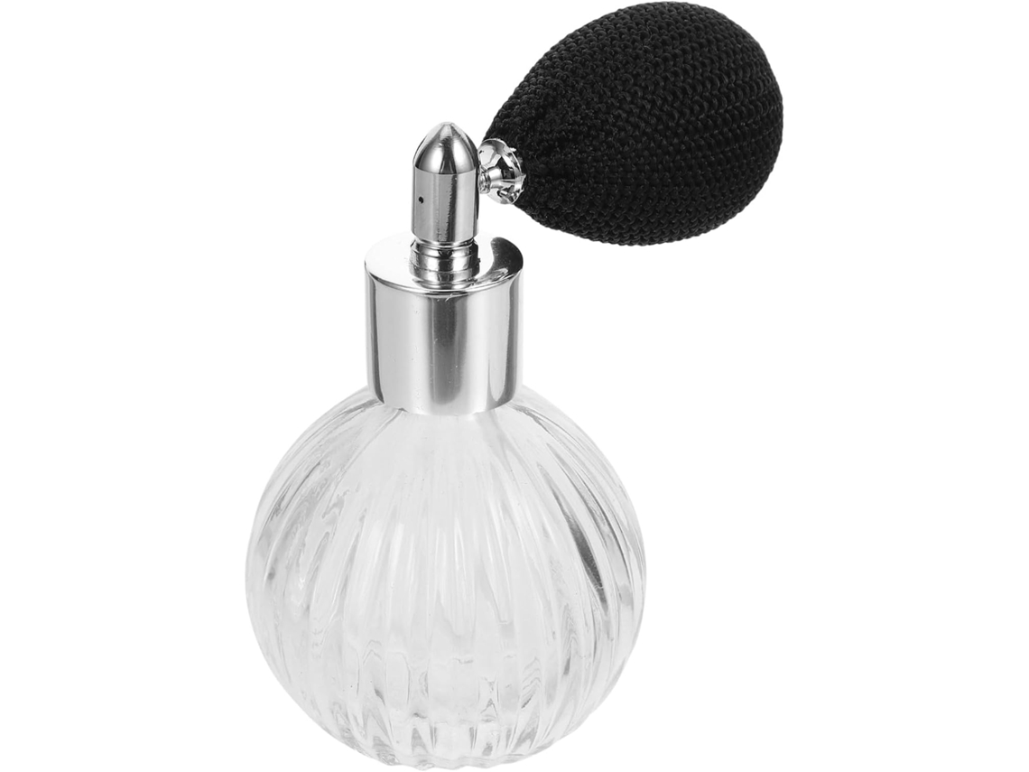 Frasco De Perfume Vintage Pequeno E Reutilizável Para Óleo Perfumado - Transparente