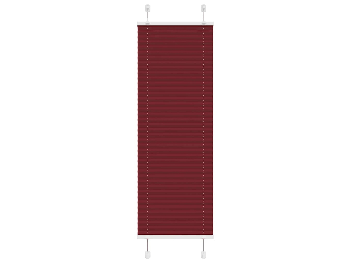 Vidaxl Plissado Cego Bordéus Vermelho 40x100 Cm Largura Tecido 39,4 Cm