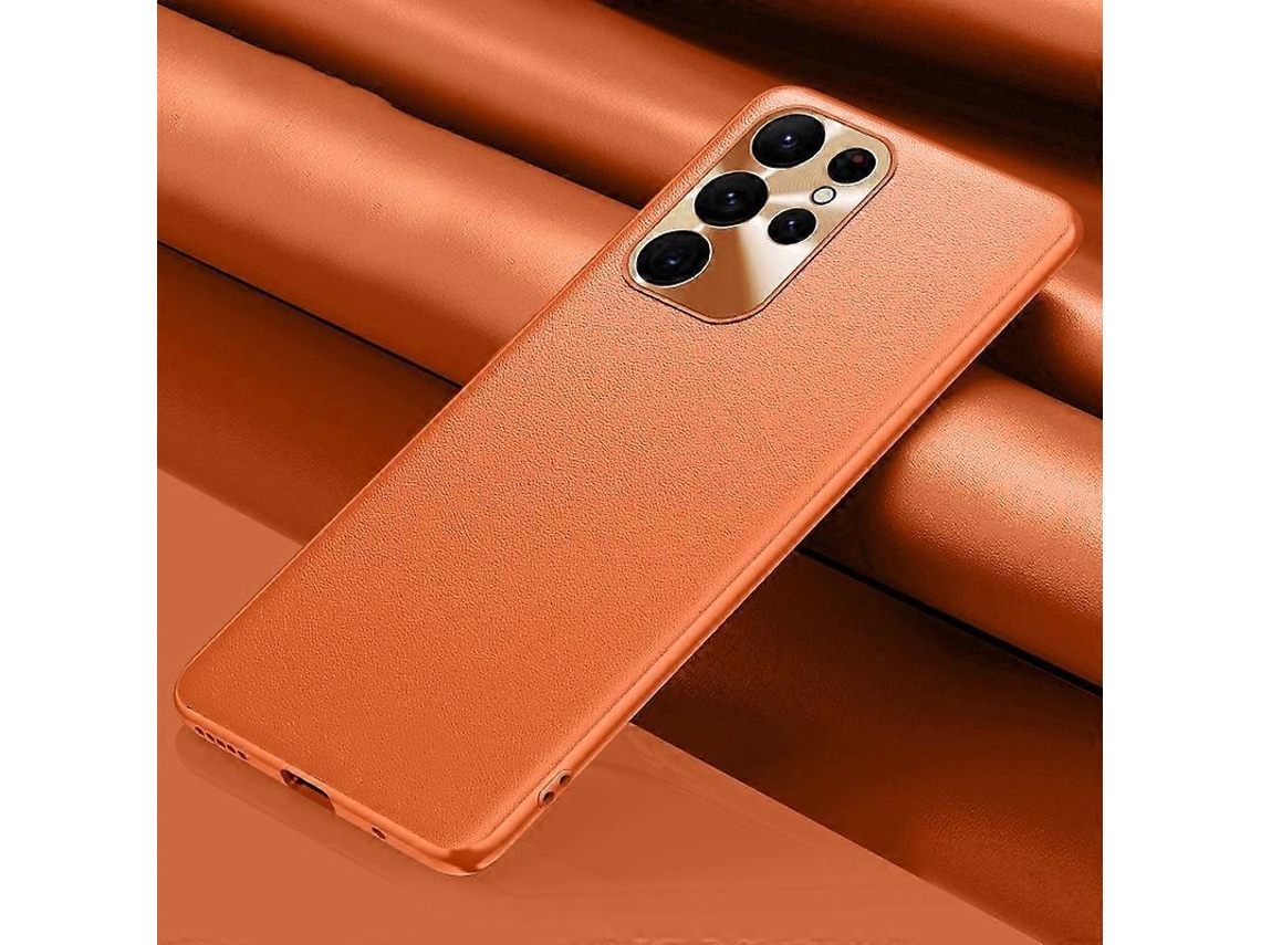 Capa De Couro Lisa Para Samsung Galaxy S23 Ultra 5g