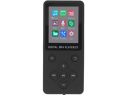 Reprodutor de MP3/MP4 com tela de 5 polegadas, USB 2.0 de alta velocidade e tela colorida Super 1.8 para amantes da música (preto)