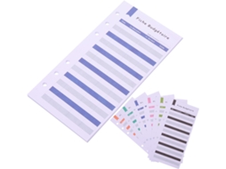 Planilha de orçamento em francês, em papel A6 com 6 furos, folhas para prática para escritórios e residências.