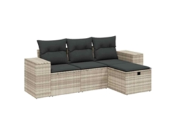 Garden Sofa Set, Garden Sofa Sets Vidaxl Cinzeto Rattan / Vime (n/a)