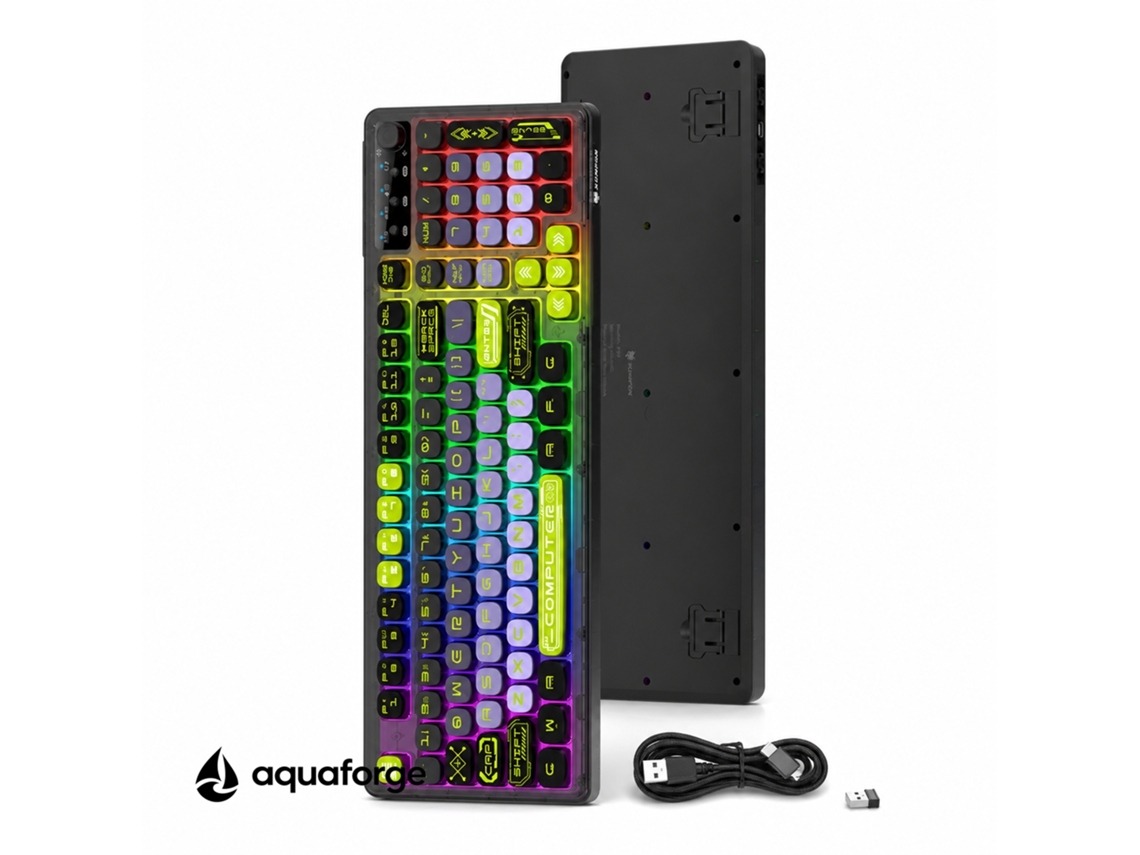 Teclado Tri-modo Rgb Abs Verde