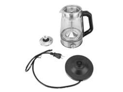 Chaleira de Vidro com Pulverização de Vapor, Automática, Isolamento, 1.2L | S/MARCA