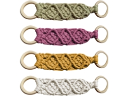 Porta-toalhas De Macramê Com Anel, Elegante, Decorativo, Estilo Boho,