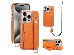 Vietao Capa De Celular Com Compartimento Para Cartão E Cordão Para Iphone 15 Plus