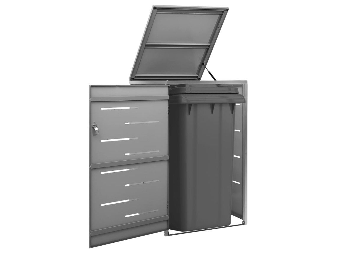 Vidaxl Abrigo Para Caixote Do Lixo 69x77,5x115 Cm Aço Inoxidável