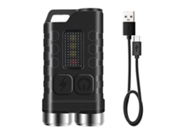 Lanternas Edc Pequenas E Poderosas Com Luz Uv Azul Vermelha, Mini Bolso Recarregável Usb Super Brilhante Led Chaveiro Luz Flash Com Ímã, Toc