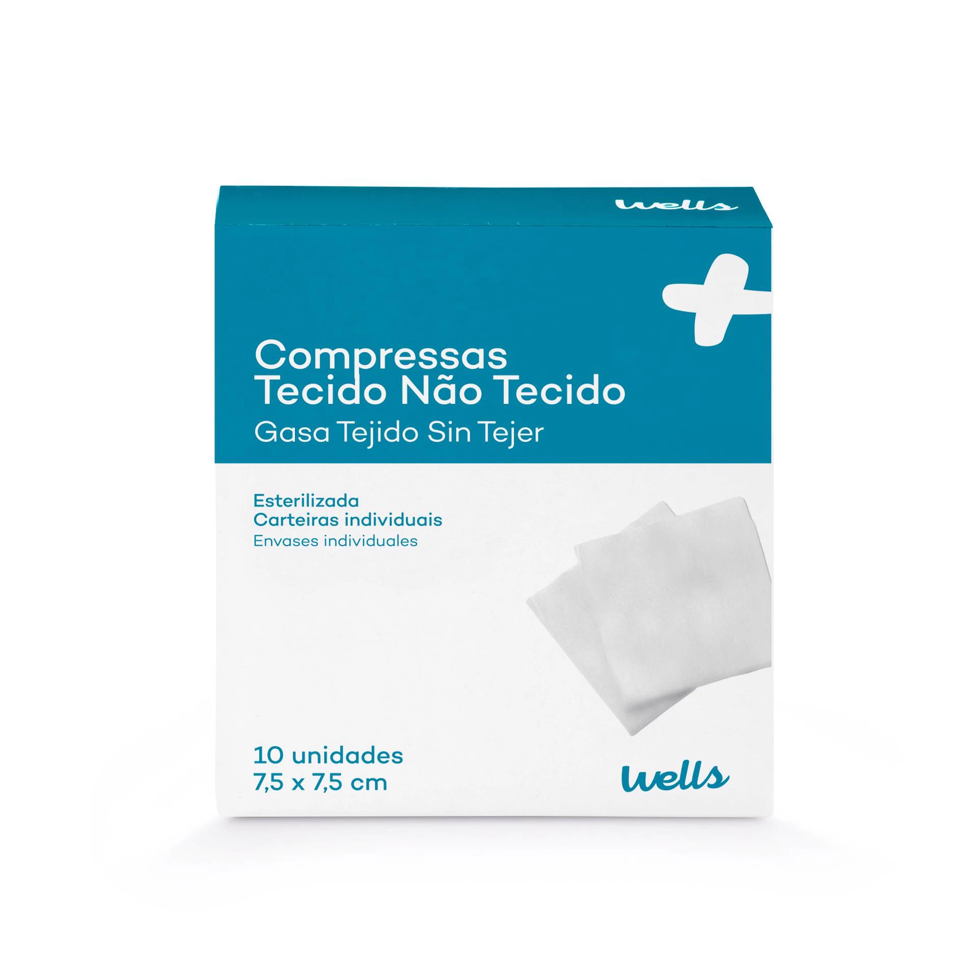 Compressas Tecido Não Tecido 7,5x7,5 Cm
