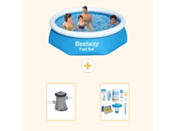 Bestway Piscina Bestway Fast Set Redonda - 244x61 Cm - 3-peças S22270