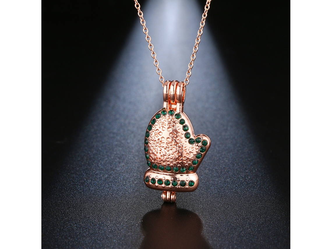 Laxiscreed Joia Difusor De Óleos Essenciais Rosa Dourado, Acessório Elegante Para Mulheres