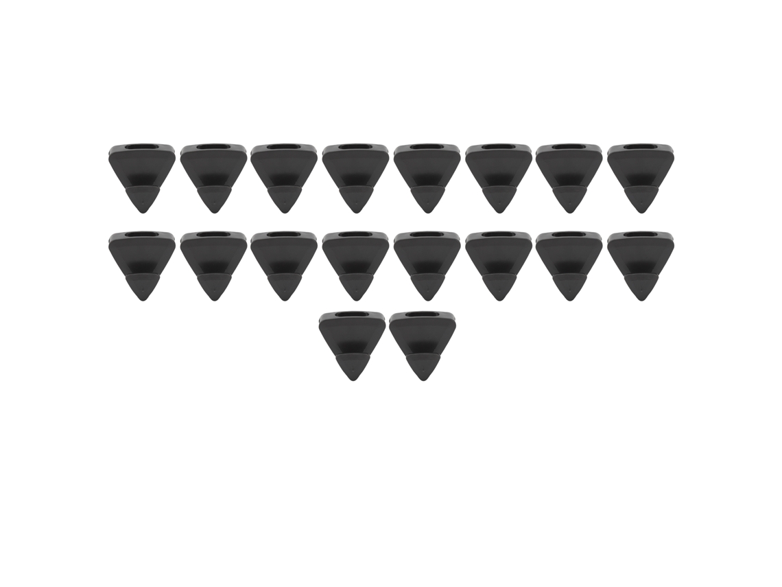 18 Peças De Ganchos Conectores De Plástico Para Cabides Triangulares De Roupa