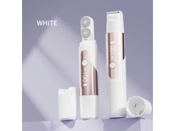 Depiladora Gertiz Depilador Elétrico Feminino 2 Em 1 De Duas Cabeças Com Visor Led Para Axilas E Pernas (branco)