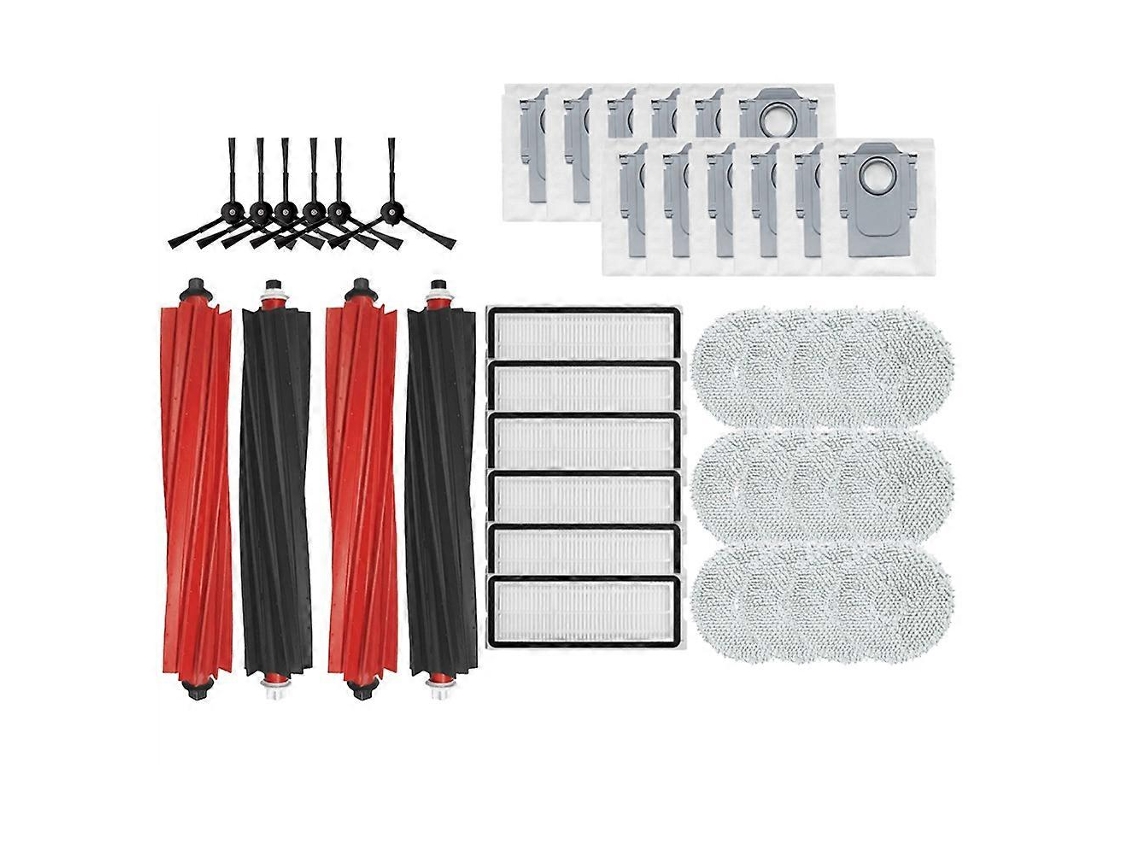 Acessórios Para Roborock Qrevo Master: Escova Lateral Principal De Substituição, Filtro Hepa, Panos De Limpeza, Saco De Pó E Peças Sobressalentes.