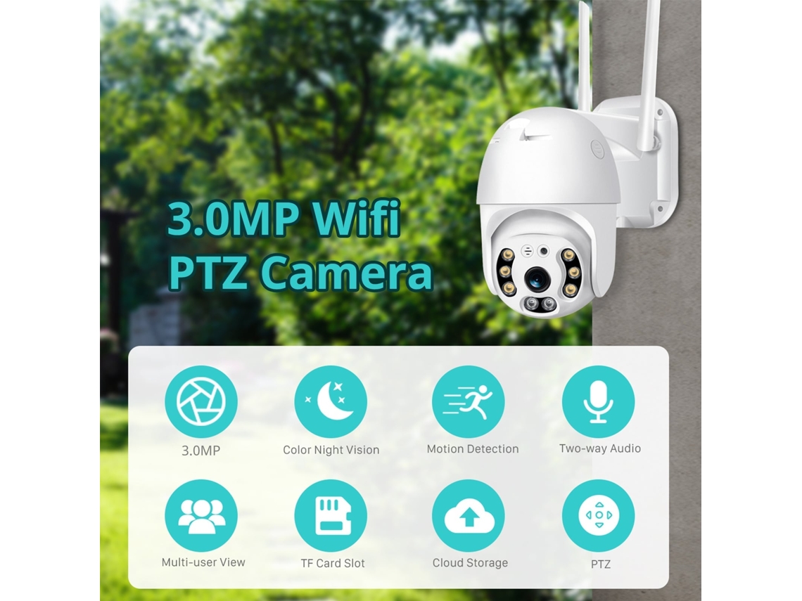 2026 câmara de Segurança Exterior Ip Ptz Inalámbrica Impermeável Wifi para Vigilância