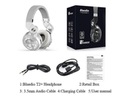 Bluedio T2plus Fone de Ouvido Sem Fio Bluetooth Super Bass Music Fone de Ouvido com Tomada de Linha Mic Rádio Fm e Cartão Sd TAISHENGDA