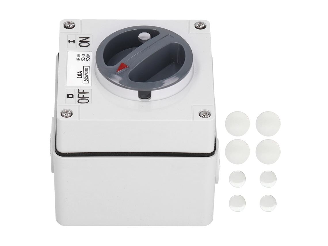 Interruptor e tomada exterior impermeável anti pó 3p63a 500v com botões rotatórios e indicadores S/MARCA