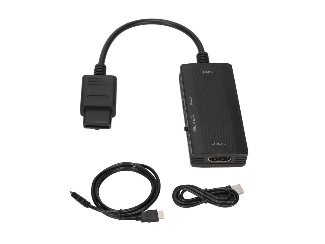 Conversor N64 Para Interface Multimídia Hd Adaptador 1080p Compatível Com Game Cube Snes