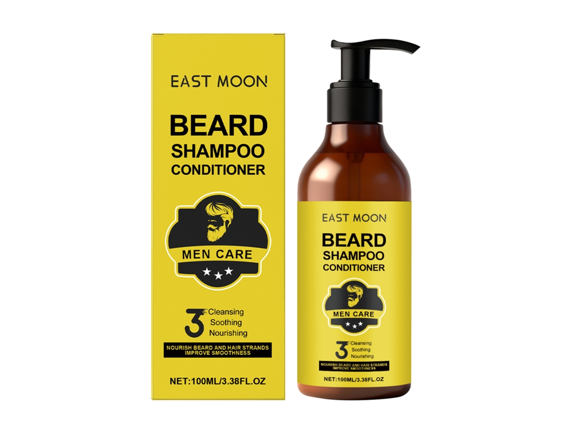 Shampoo 2 em 1 para Barba e Cabelo East Moon, Limpeza Rápida com Aroma de Frescura Natural LAXISCREED