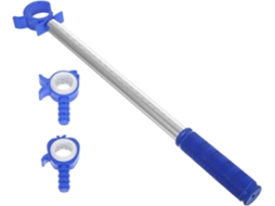 Abridor De Janela Com 3 Hastes, Plástico Azul E Metal