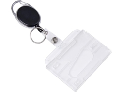 Porta, Cartões com Sistema Ioiô e Cordão Resistente para Cartões de Visita, Ideal para Estudantes BRILVIBERA