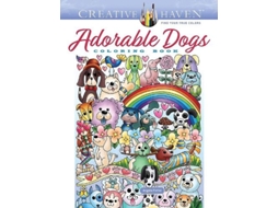Livro Creative Haven Adorable Dogs Coloring Book de Dr Angela Porter (Inglês)