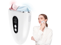 Ferramenta Facial Elétrica Gua Sha, Massageador Facial E De Pescoço Com Modo Duplo Quente E Frio Atualizado, Escultura Facial (branco)