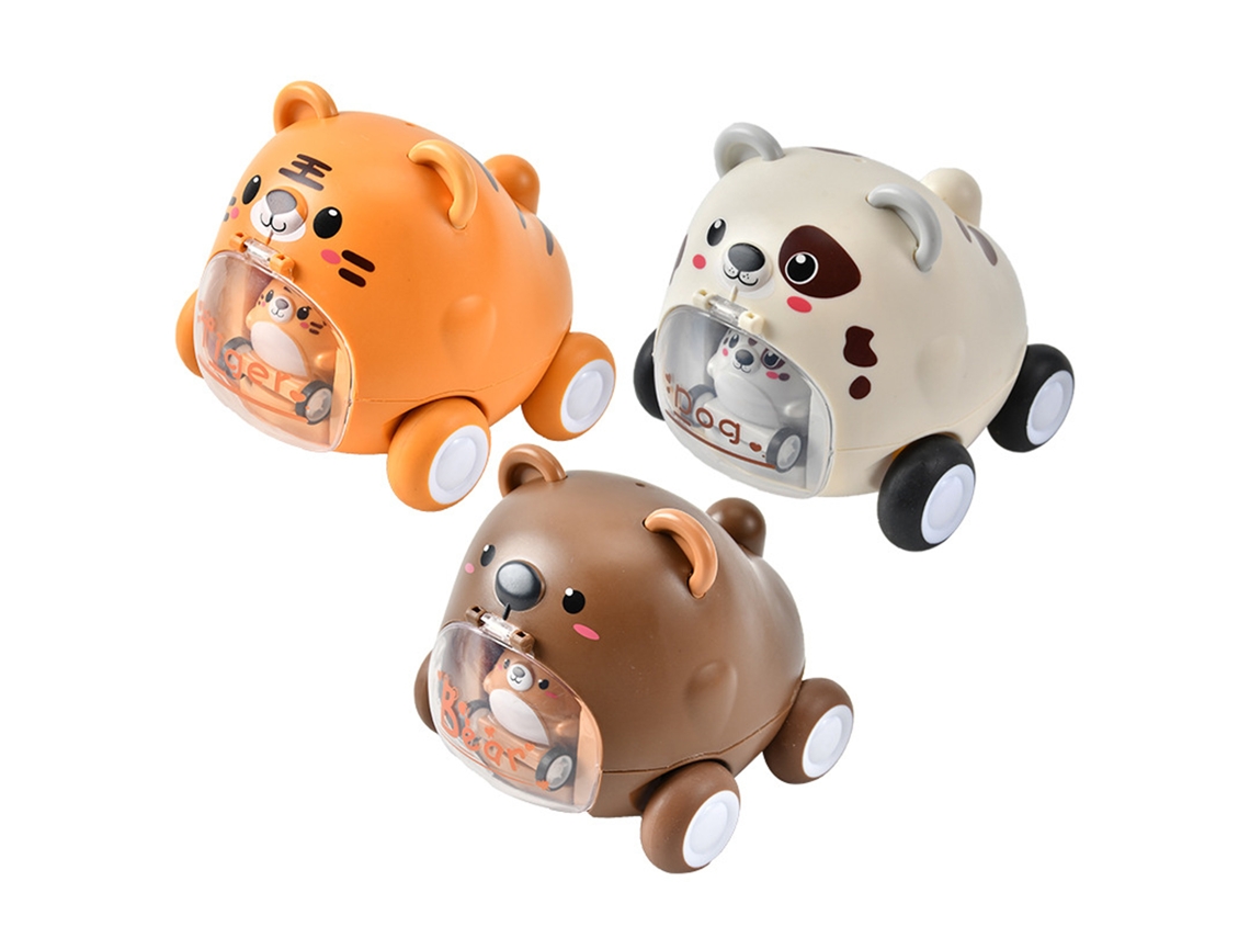 Brinquedos Carro Catapulta Animal De Desenho Animado Inercial Ejeção Para Crianças Presente